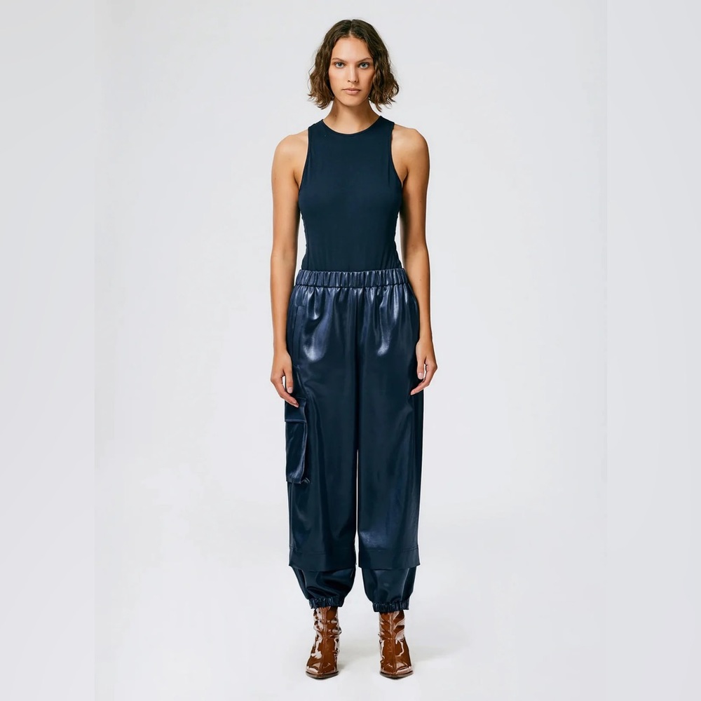 Tibi Wilt Midnight Blue Jogger Med Tall
